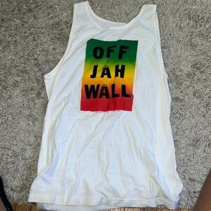 White tank vans size x-large